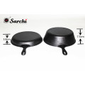 Double use cast iron saucepan with vegetable oil